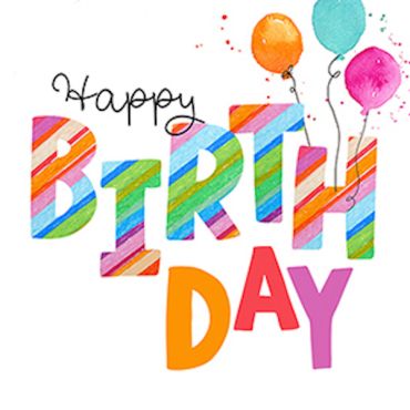 Serviette anniversaire élégante et colorée | jourdefete.com