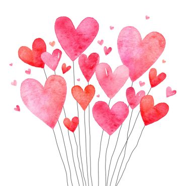 Serviettes en papier Atelier "Cœur en Folie" avec motifs de cœurs romantiques | jourdefete.com