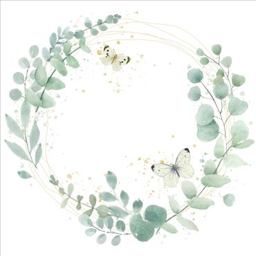 Serviette motif printanier et bucolique | jourdefete.com