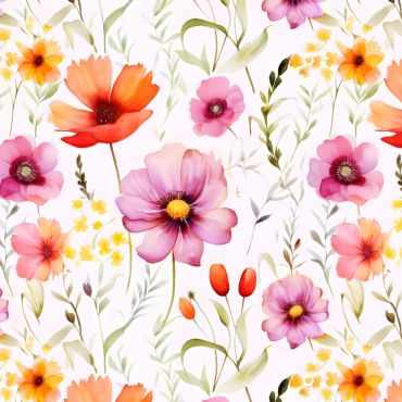 Serviettes en papier avec motifs floraux colorés | jourdefete.com