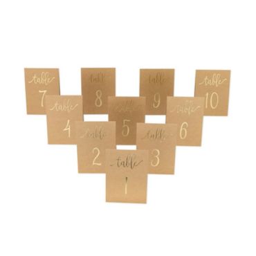 marque-table-numero-kraft | jourdefete.com