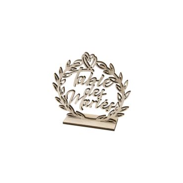 Décoration en bois Table des Mariés pour mariage | jourdefete.com