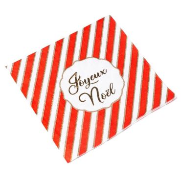 serviettes-rouge-blanc-noel-decoration-table | jourdefete.com
