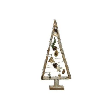 arbre-noel-bois-nature-decoration-table-salon-lumineux | jourdefete.com