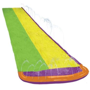 Tapis-de-glisse-SLIP-N-SLIDE -boogie-eau-double-course-ventriglisse-tuyau-arrosage-zone-eclaboussement|JOURDEFETE.COM