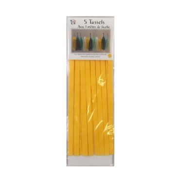 Guirlande 5 tassels - Jaune 