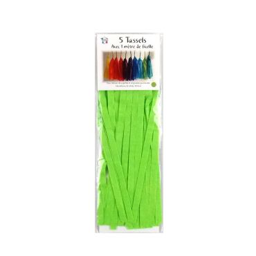 Guirlande 5 tassels - Vert pomme