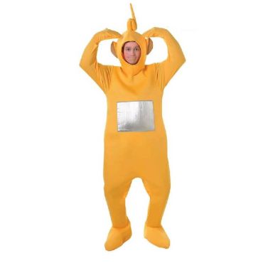 Déguisement Laa-Laa des Télétubbies jaune avec écran argenté | jourdefete.com