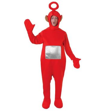 Déguisement Po rouge des Télétubbies avec écran argenté | jourdefete.com