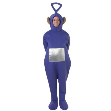 Déguisement Tinky Winky violet des Télétubbies avec écran argenté | jourdefete.com