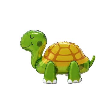Ballon air 3D tortue verte et jaune pour décoration d'anniversaire enfant | jourdefete.com