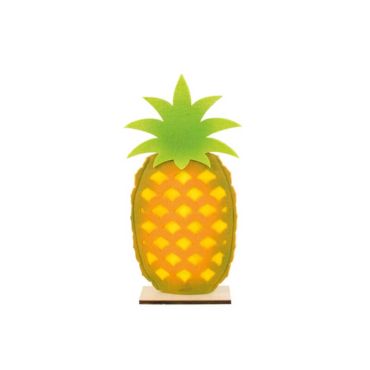 Ananas en Feutrine sur Pied en Bois - Tropical | jourdefete.com