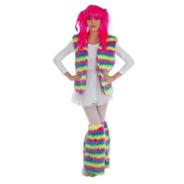 Gilet Peluche - Arc-en-Ciel | jourdefete.com