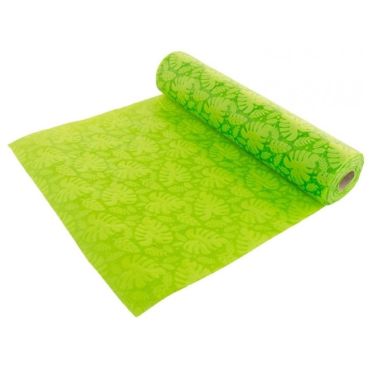 chemin-table-tropical-vert-intisse|jourdefete.com