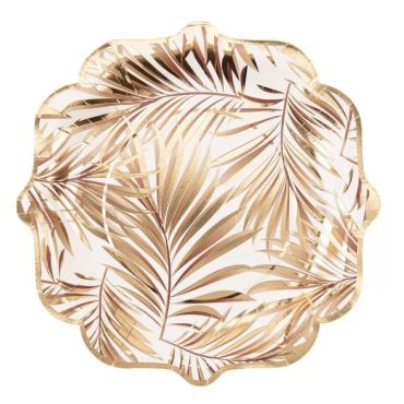 8 assiettes en carton collection tropicool