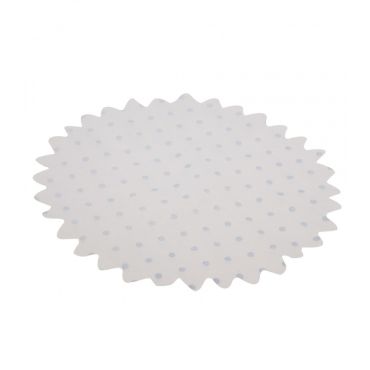 25 Tulles Découpé à Pois Bleus