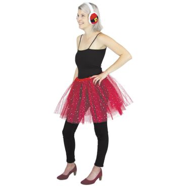 Tutu scintillant luxe rouge pour soirées festives | jourdefete.com