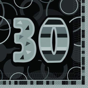 serviette en papier anniversaire 30 ans