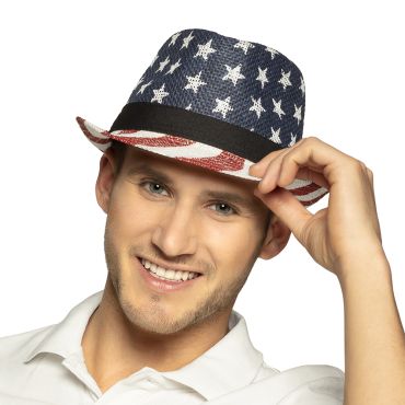 Chapeau USA avec motifs étoilés | jourdefete.com