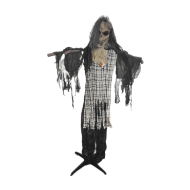 Cet épouvantail animé va effrayer vos invités dans la nuit avec ses bruits et ses mouvements effroyables. C'est une décoration parfaite pour Halloween, votre pièce maîtresse ! | jourdefete.com