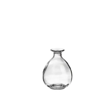 Vase bouteille Lina en verre transparent, élégant et moderne pour la décoration intérieure | jourdefete.com