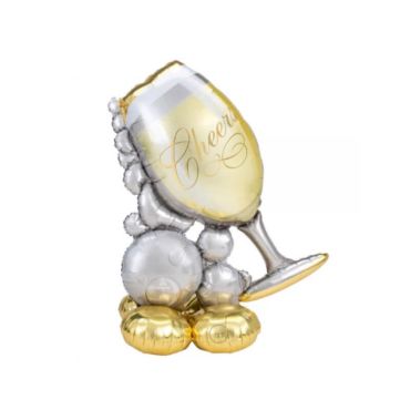 ballon airloonz bouteille de vin mousseux129cm | jourdefete.com