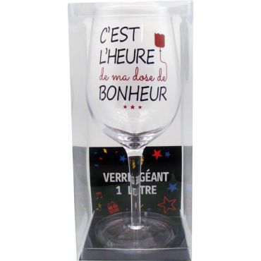 Un verre à vin d'un litre pour une dose de bonheur | jourdefete.com