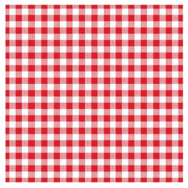 Sachet de 30 Serviettes en Papier - Carreaux Vichy - Rouge | jourdefete.com