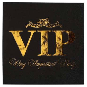 serviettes-vip-anniversaire-noir|jourdefete.com