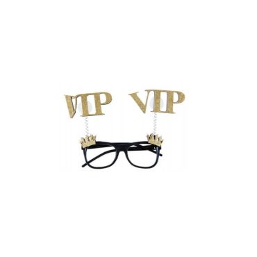 lunettes vip et couronne paillettes or | jourdefete.com