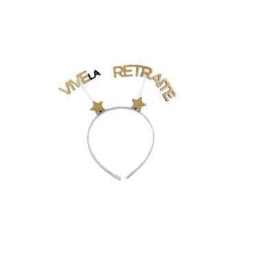 serre tete vive la retraite paillettes or | jourdefete.com