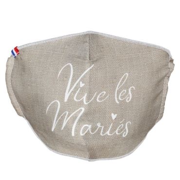 masque facial lavable vive les maries | jourdefete.com