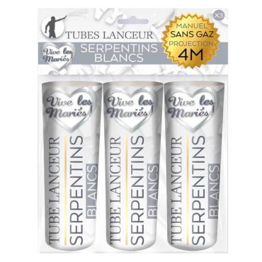 pack-lanceurs-manuel-serpentins-blancs-mariage | jourdefete.com