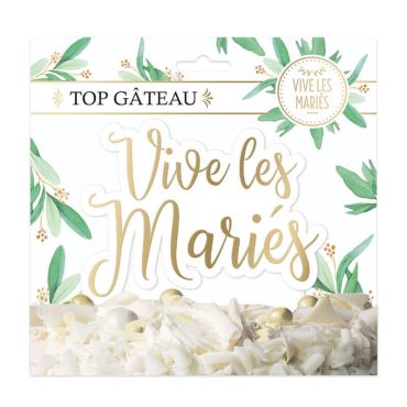 Un superbe top gâteau pour votre fabuleux gâteau de mariage | jourdefete.com
