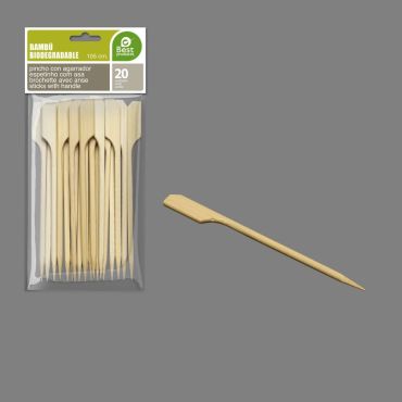 Pics en bambou avec manche 10,5 cm, lot de 20 | jourdefete.com