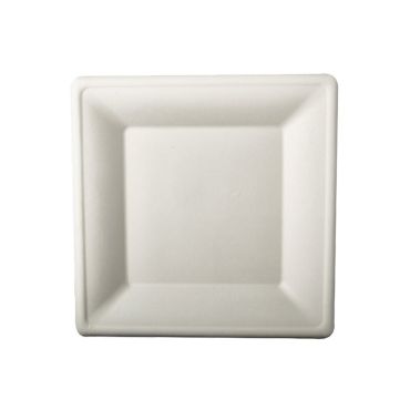 Assiette blanche rectangulaire en canne à sucre biodégradable 15,5 cm x 15,5 cm | jourdefete.com Assiette blanche rectangulaire en canne à sucre biodégradable 15,5 cm x 15,5 cm | jourdefete.com