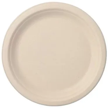 Assiettes ronde en canne à sucre biodégradables de diamètre 23 cm | jourdefete.com