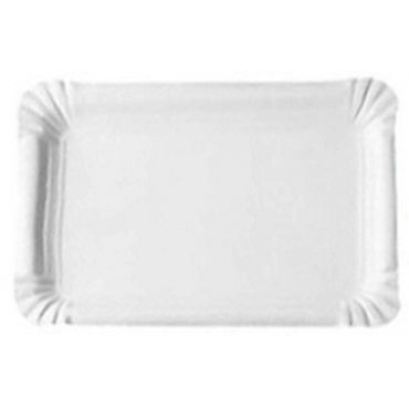 Lot de 3 plateaux blancs 34 x 40 cm pour vos fêtes | jourdefete.com