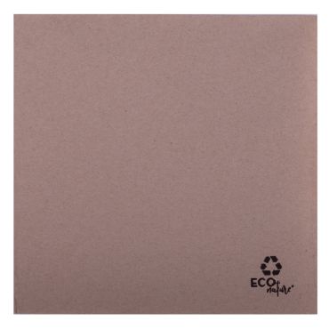 Serviettes en papier kraft recyclables 38x38 cm pour une décoration naturelle | jourdefete.com