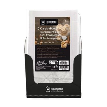 Sachets transparents en cellophane 11,5 x 19 cm – emballage parfait pour biscuits et friandises | jourdefete.com