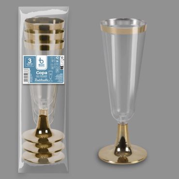 Coupes à champagne dorées, élégantes et festives | jourdefete.com