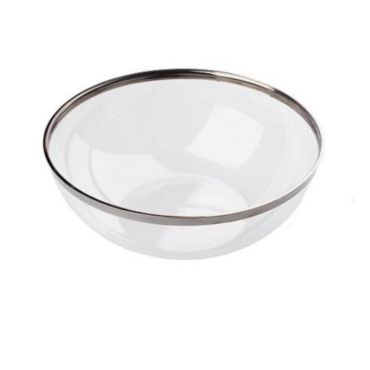 Saladier en plastique argenté de grande capacité pour réceptions | jourdefete.com Saladier en plastique argenté de grande capacité pour réceptions | jourdefete.com