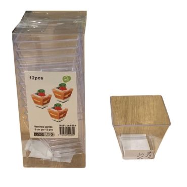 Verrines carrées 5 cm pour une présentation chic et contemporaine | jourdefete.com