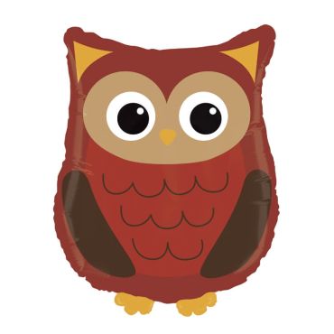 ballon aluminium hélium hibou 66 cm