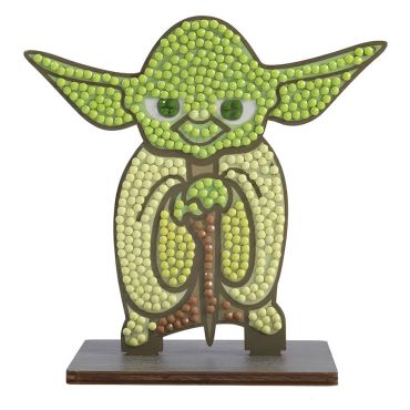 Figurine à diamanter Yoda vert sur socle | jourdefete.com