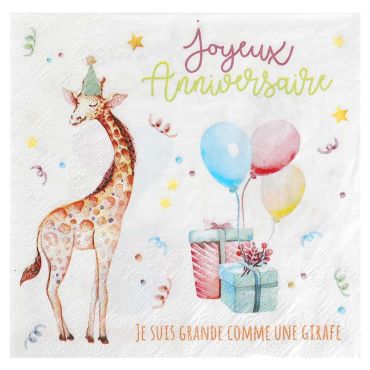 serviettes-joyeux-anniversaire-zoo-party|jourdefete.com