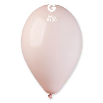 Sachet de 50 ballons Shell rose poudré 30 cm pour une ambiance romantique | jourdefete.com