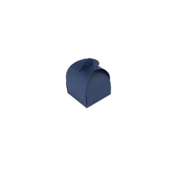 10 Boîtes Arrondies - 7 cm - Couleur Bleu Marine