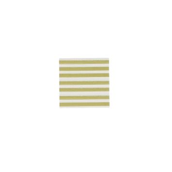Serviettes cocktail rayées blanc et vert Mix & Match pour fête élégante | jourdefete.com