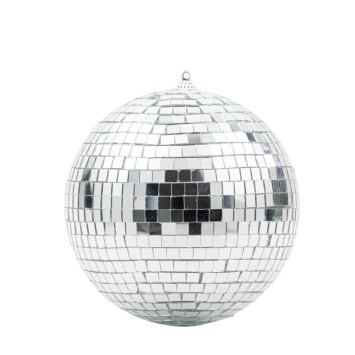 Une jolie boule à facettes argentée de 14 cm de diamètre | jourdefete.com